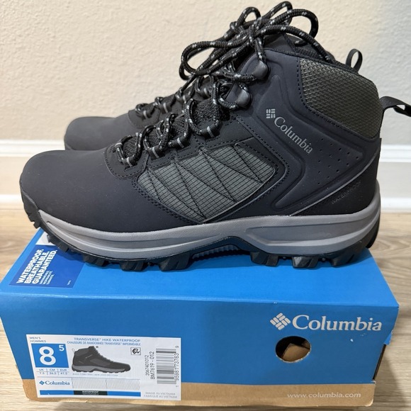Columbia Men's Transverse Hike Waterproof Shoe Size 8.5